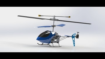 Solidworks tutorial | RC Helicopter - Exploded and Collapsed view Animation Solidworks