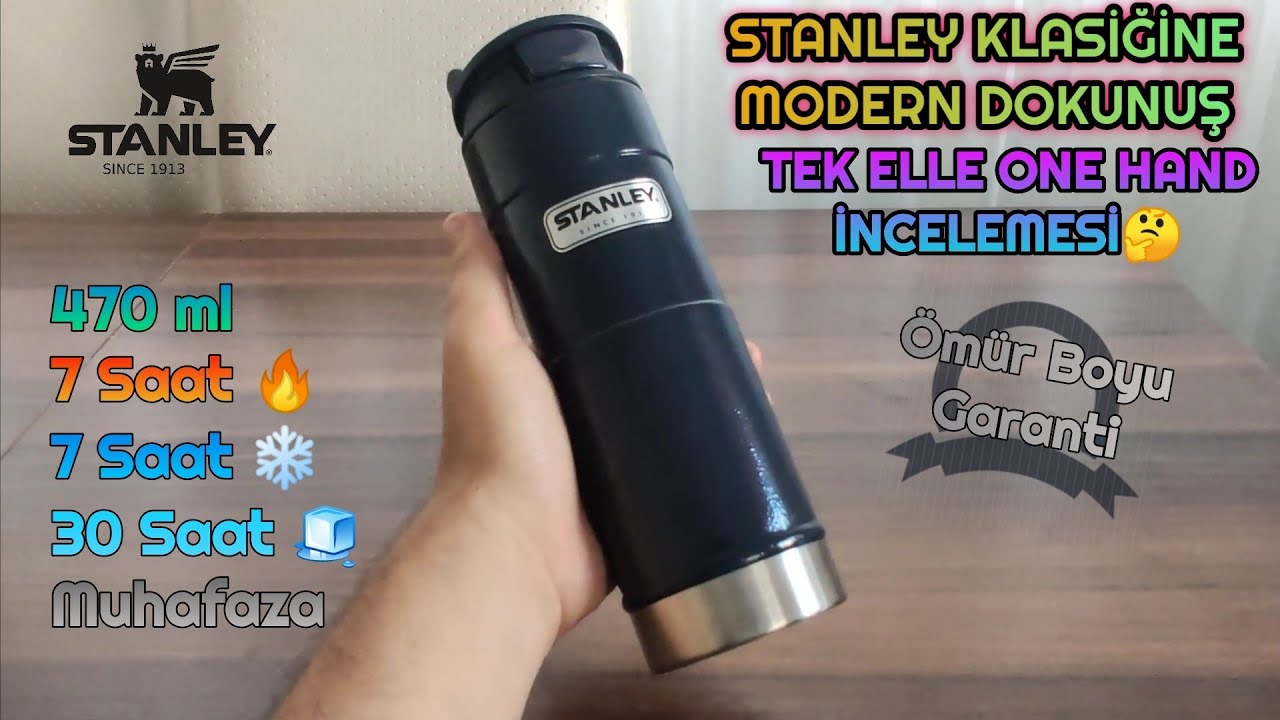 Bim'de Satılan Stanley Classic One Hand 2.0 Travel Mug 0.47 L Paslanmaz  Çelik Termos İncelemesi - YouTube