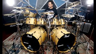 PEARL Masterworks GIGANTE 2 Bumbos, 4 Tons, Gong Bass e WALTER LOPES!