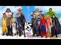 THE AVENGERS MARVEL COMICS VS THE KILLER HORROR MOVIES - SUPERHEROES BATTLE