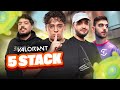 On part en 5 stack sur valorant avec nisqy tiky bibi  kotei