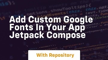Add custom google fonts in your app jetpack compose