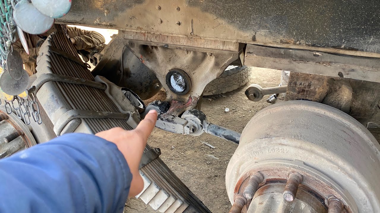 Truck Suspension Damaged by Heavy Load | Axle Hanger Repair