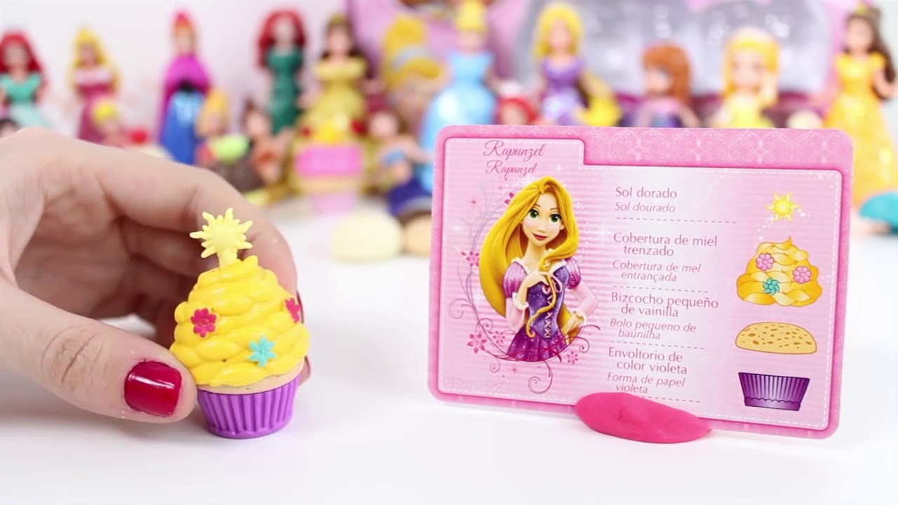 Disney Princess Cupcake Party Playset Make Cupcakes Set Juguetes de Princesas Toy Videos