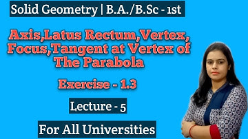 Ex 1.3 ||General Equation of Second Degree ||Solid Geometry ||B.A./B.Sc 1st year maths