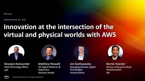 AWS re:Invent 2022 - Innovation at the intersection of virtual and physical worlds with AWS (PRT226)