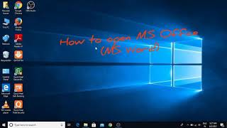 How to open Ms office (Ms word) in windows 10. screenshot 4