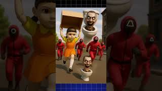 Squid game versus SKibidy Toilet Monster #shorts #squidgame