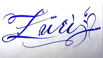 Zuri Name Signature Calligraphy Status | #moderncalligraphy #cursive #YearofYou #zuri @Zuri