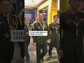 PLA delegation arrives at Shangri-La Dialogue