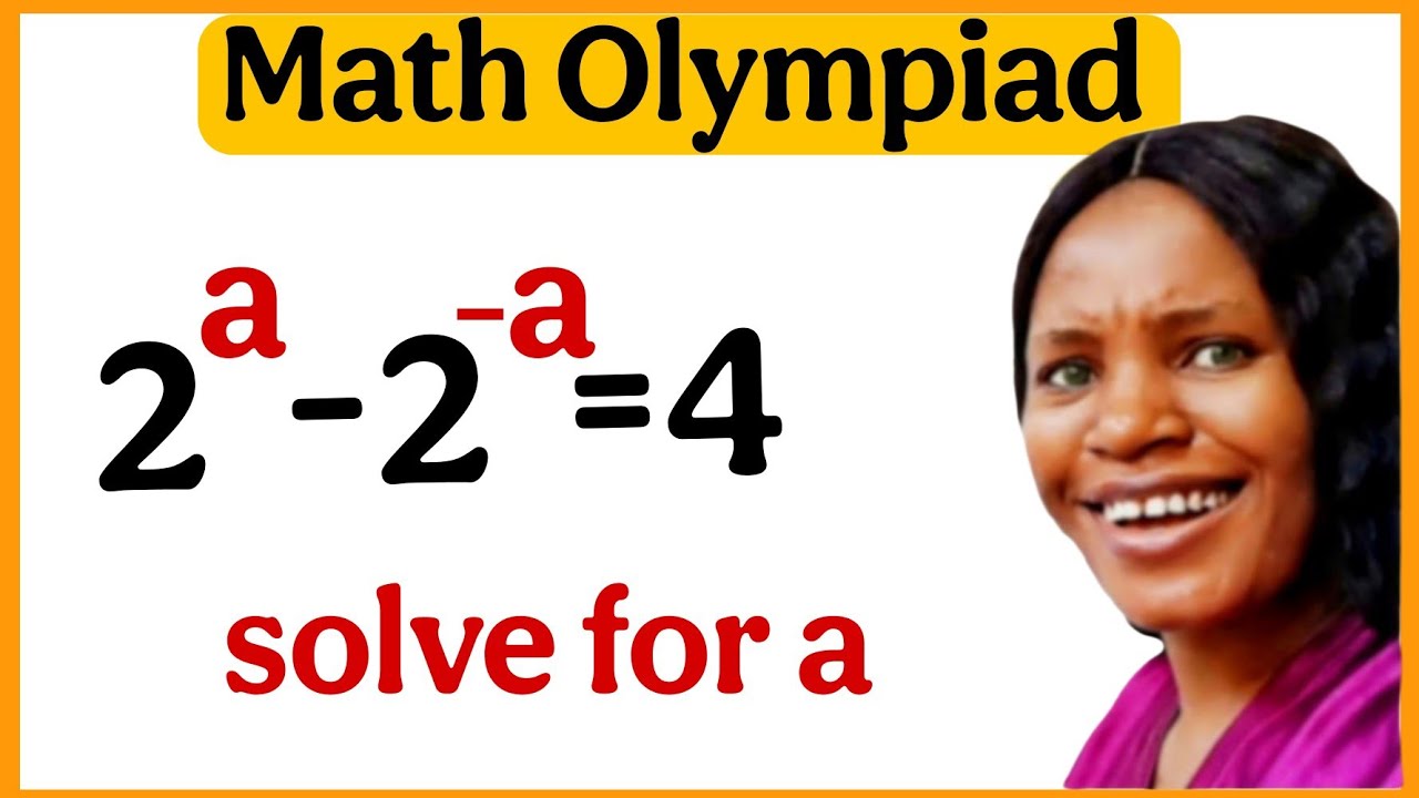 Solve for a | A nice math Olympiad algebra question. - YouTube