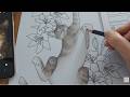 Color with Me Easy a Realistic Cat with Colored Pencils - Time-lapse  ASMR No Talking