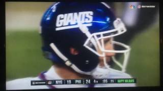 Giants @ Eagles game sad emotional ending where we lost to the Eagles