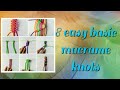 8 easy basic macrame knots