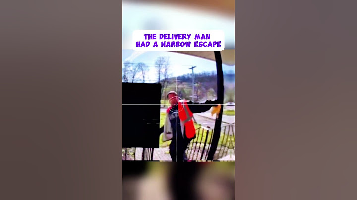 The Delivery Man Had a Narrow Escape