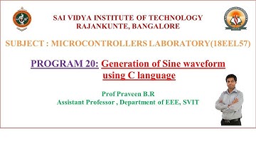 Program 21: To Generate Sine Waveform using C language