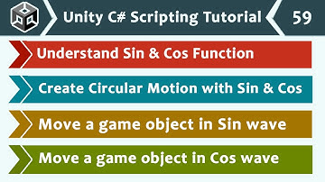 Sin & Cos Functions for Circular Motion in C# - Unity C# Scripting Tutorial 59 🚀