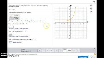 Graphing Exponential & Logarithmic Functions in MyLabs Math