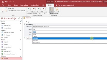 Macro in MS-Access 2019 in Hindi || By : Anu Monga