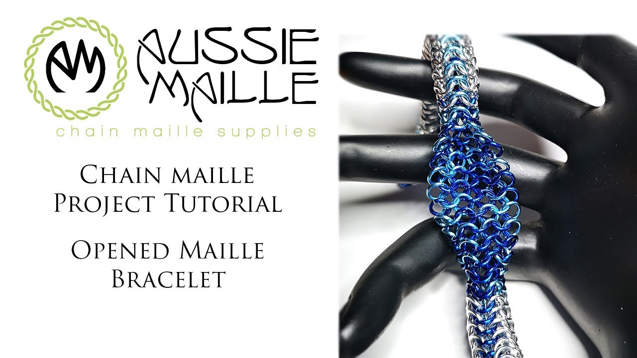 Chain Maille Tutorial - Opened Maille Bracelet - YouTube