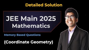 22 January Shift 1| Let the triangle PQR be the image of the triangle with vertices | JEE MAIN2025
