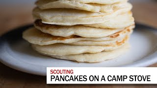 Pancakes over a camp stove (SMD134)