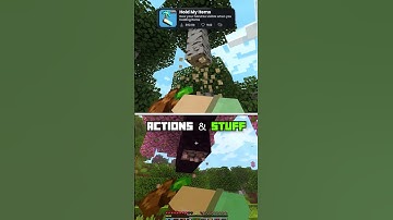 Minecraft Animations: Actions & Stuff 1.4 (Bedrock) vs Hold My Items (Java)