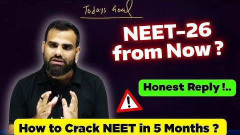 Is it Possible to Crack NEET-26 from Now ⁉️ Honest Reply // MR Sir #neet2026 #neet 