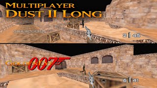 GoldenEye 007 N64 - Dust 2 Long Multiplayer (Custom level)