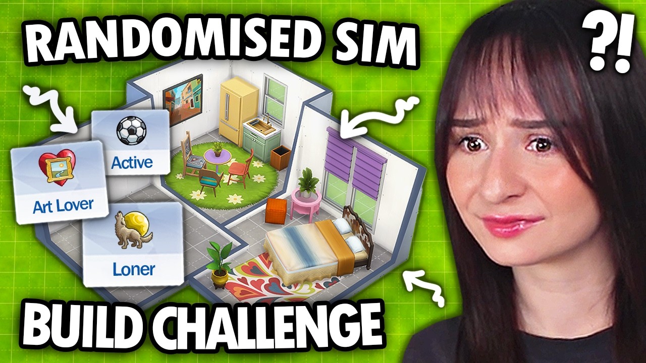 Building a house for a RANDOMISED SIM challenge in The Sims 4 - YouTube