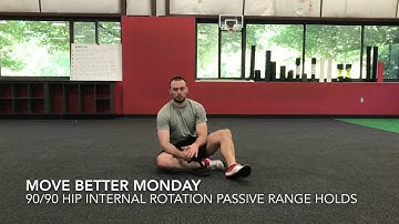 90/90 Hip Internal Rotation Passive Range Holds
