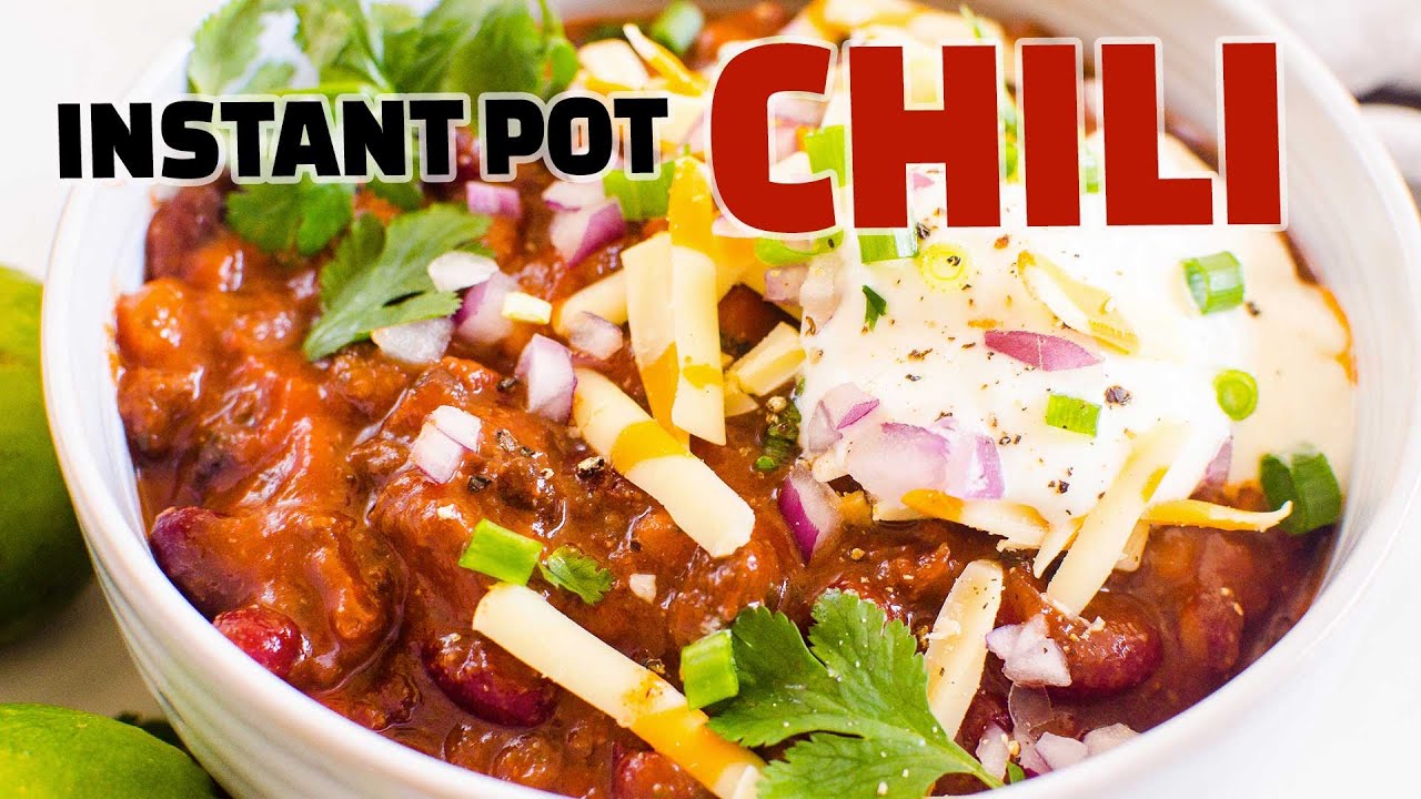 Instant Pot Chili Recipe Thick and Hearty ONE POT MEAL YouTube