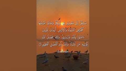 سورة الحديد آية 21 بصوت الشيخ ياسر الدوسري♥♥