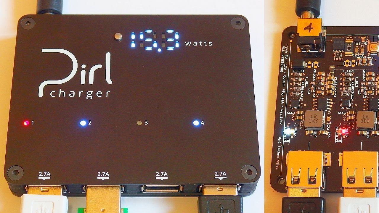 Pirl Charger test & teardown (4x 2.7A 5V USB)