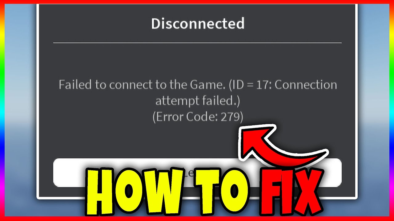 How To FIX ERROR 279 On Roblox FULL GUIDE YouTube 