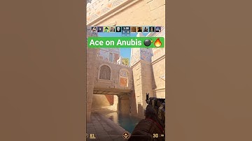 Ace on Anubis 💣🔥 Full squad wiped — clean & cold. #CS2 #Anubis #Ace #Shorts