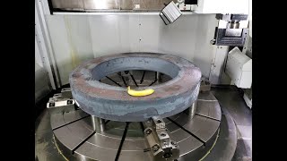 CNC VTL / Retainer Ring / Rough and finish turning (Pierścień ustalający, tokarka karuzelowa cnc)