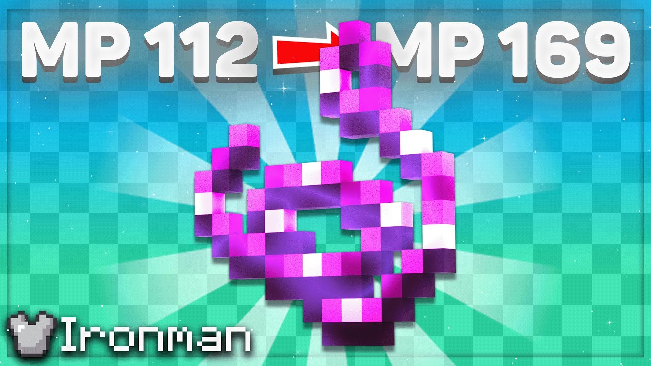 I did Melody on 250 ping in Hypixel Skyblock Ironman #11