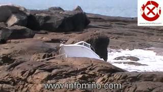 INFOMIÑO - EMBARCACIÓN ENCALLA COSTA A GUARDA PONTEVEDRA GALICIA