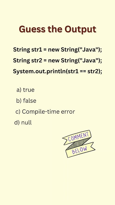 Tricky java interview questions - 2/50 #StringProblems #JavaShorts # ...