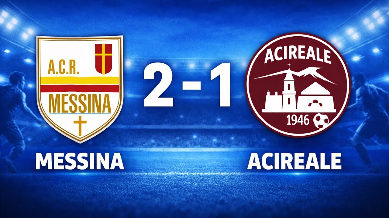 Messina-Acireale 2-1, la sintesi