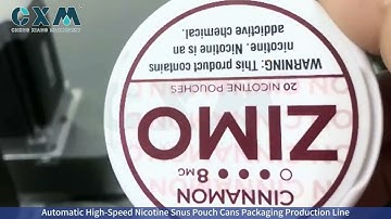 CX-SXT Automatic snus can labeling machine