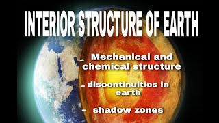 Interior structure of the Earth