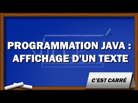 Débuter en Java #1 : Afficher un texte