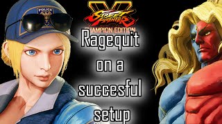 SFV Ragequit on a succesful setup!