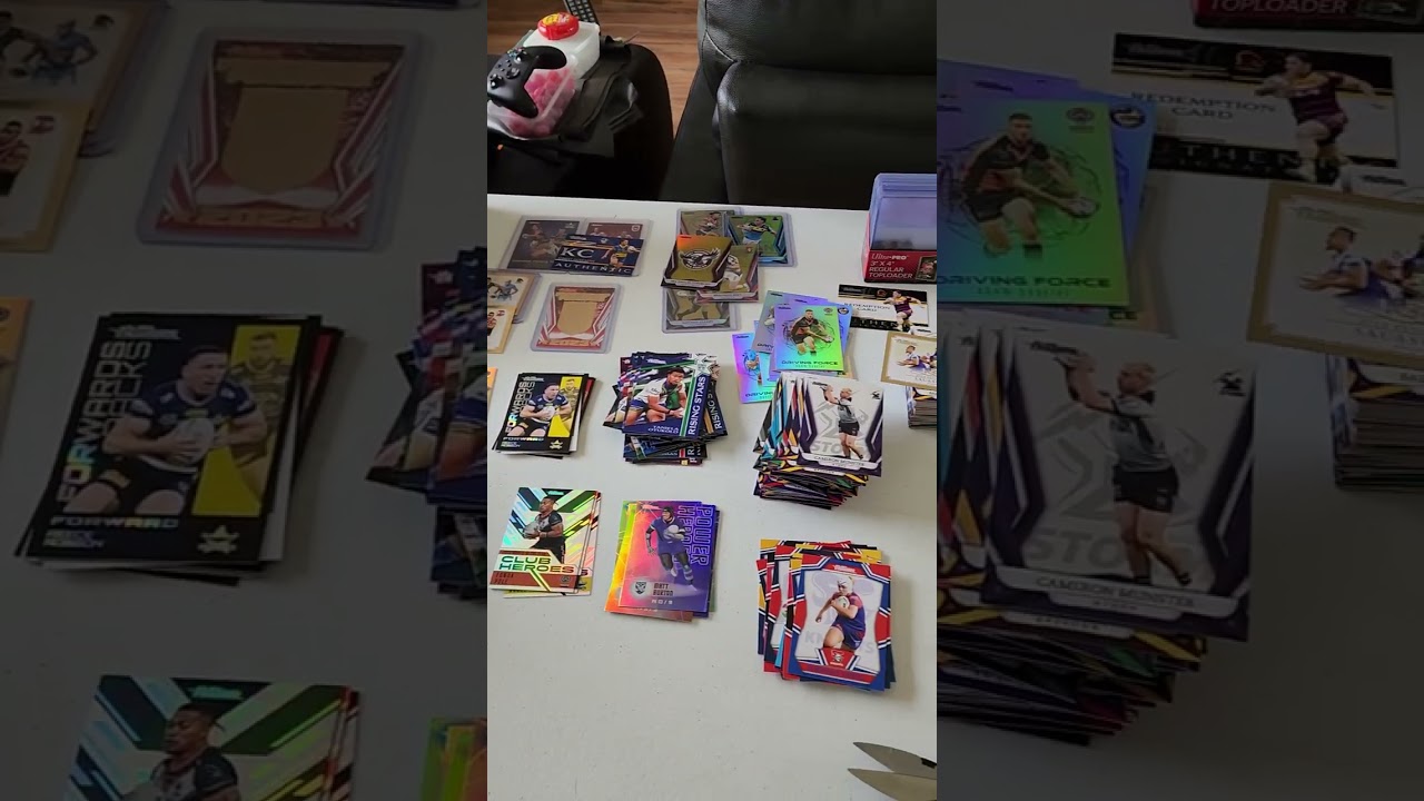 Opening the new 2023 NRL Traders Hobby packs. 2nd case almost done.