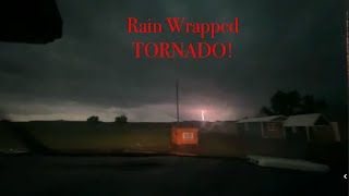 RARE! Rain Wrapped Tornado Timelapse!