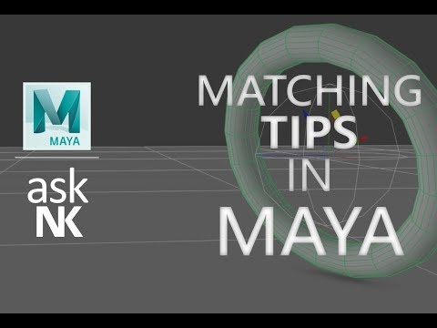 Transform Matching Tips in Maya 2018