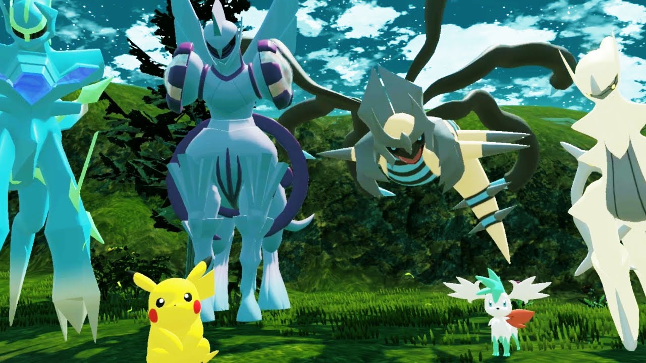 Sleep And Relax With Arceus and The Shiny Origin Forme Creation Trio ...