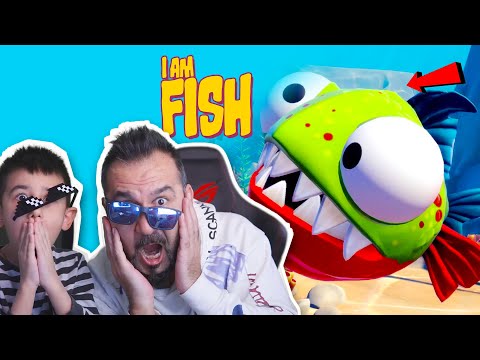 PİRANA BALIK ARABALARA KARŞI! KUŞA BİNDİK! | sesegel çocuk I AM FISH 10. BÖLÜM